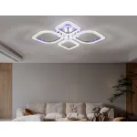 Потолочный светодиодный светильник с пультом FA5148 CH хром 77W 680*630*90 (ПДУ РАДИО 2.4) от NovaLamp