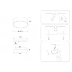 Светильник светодиодный потолочный FV5513 BK черный LED 15W 3000K D120*58 (Без ПДУ) от NovaLamp Светильник светодиодный потолочный FV5513 BK черный LED 15W 3000K D120*58 (Без ПДУ) от NovaLamp
