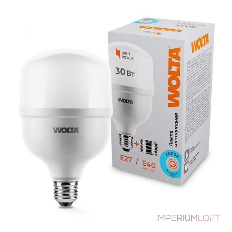 Лампа светодиодная Wolta Е27/Е40 30Вт 6500K 25WHP30E27/40