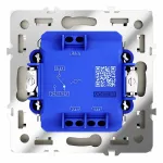 Проходной переключатель встраиваемый S70 одноклавишный с подсветкой 10А (шелк) Voltum VLS010404