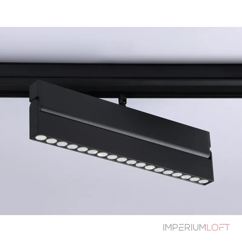 Светильник светодиодный трековый для шинопровода Magnetic GL4081 BK черный 18W 4200K 48V 24° 325*22*45 от NovaLamp