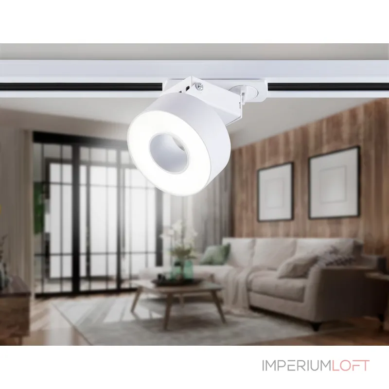 Светильник светодиодный трековый GL6861 WH белый LED 10W 4200K D75*80 от NovaLamp Светильник светодиодный трековый GL6861 WH белый LED 10W 4200K D75*80 от NovaLamp