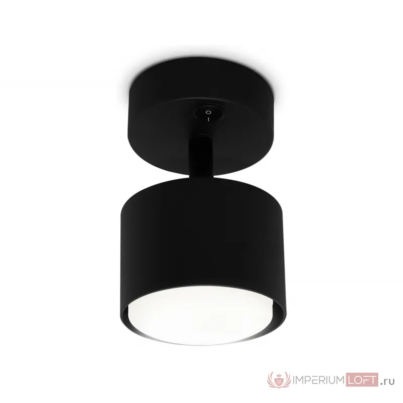 Накладной спот с выключателем TA133 BK черный GX53 max 12W D79*134*D84 от NovaLamp