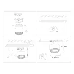 Светильник трековый GL5379 WH/BK белый/черный GX53 max 12W D95*130 от NovaLamp
