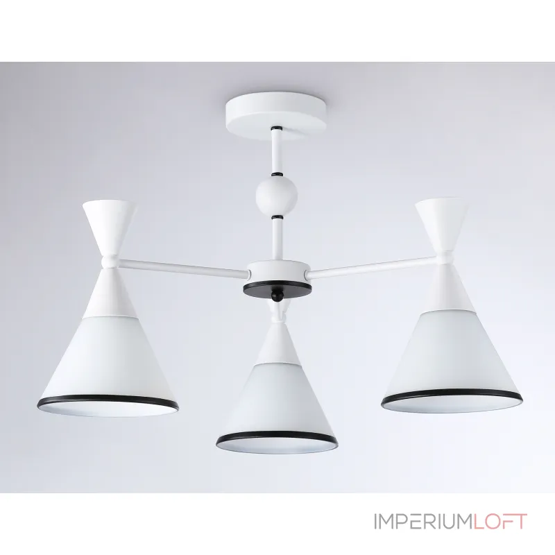 Подвесной светильник TR3164/3 WH/BK белый/черный E27/3 max 60W D580*380 от NovaLamp