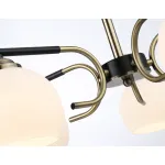 Светильник подвесной TR303312/5 BK/SB/FR черный/бронза/белый матовый E27*5 max 60W D560*250 от NovaLamp