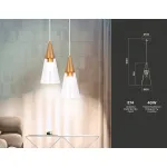 Подвесной светильник TR3666 BS/CL латунь/прозрачный E14 max 40W D120*1000 от NovaLamp