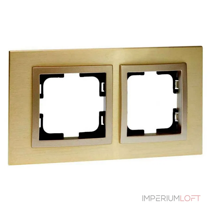 Рамка на 2 поста Mono Electric Style Aluminium 107-830000-161 Рамка на 2 поста Mono Electric Style Aluminium 107-830000-161