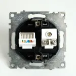 ТВ-розетка и розетка Ethernet RJ-45 без рамки Stekker Катрин 49182 от ImperiumLoft