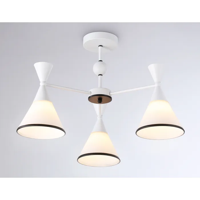 Подвесной светильник TR3164/3 WH/BK белый/черный E27/3 max 60W D580*380 от NovaLamp
