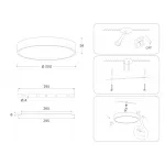 Светильник светодиодный потолочный FV5523 WH белый LED 35W 3000K D300*58 (Без ПДУ) от NovaLamp