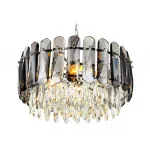 Подвесная люстра TR5069/6 CH/SM/CL хром/дымчатый/прозрачный E14/6 max 40W D500*950 от NovaLamp
