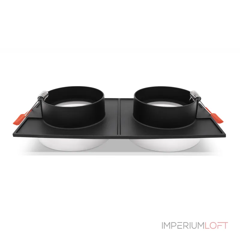 Встраиваемый точечный светильник с акрилом TN1319/2 SBK/FR черный песок/белый матовый GU5.3 182*92*45 от NovaLamp Встраиваемый точечный светильник с акрилом TN1319/2 SBK/FR черный песок/белый матовый GU5.3 182*92*45 от NovaLamp