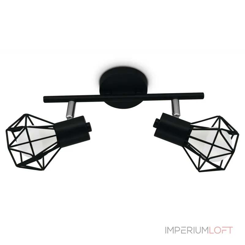 Настенно-потолочный спот в стиле лофт TR8621/2 BK/CH черный/хром E27*2 max 40W 260*91*175 от NovaLamp Настенно-потолочный спот в стиле лофт TR8621/2 BK/CH черный/хром E27*2 max 40W 260*91*175 от NovaLamp