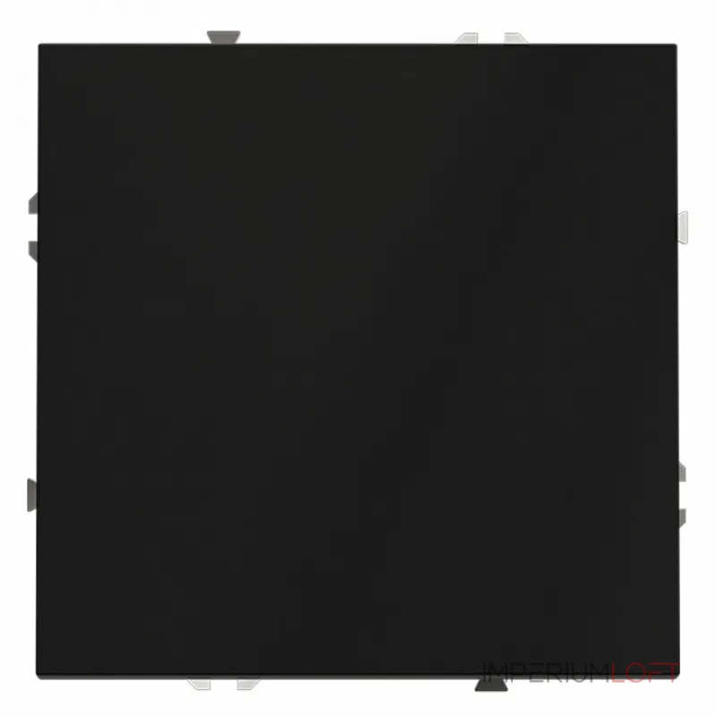 Выключатель встраиваемый S70 одноклавишный 10А (черный матовый) Voltum VLS010108