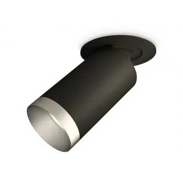 Комплект встраиваемого поворотного светильника XM6323203 SBK/MCH черный песок/хром матовый MR16 GU5.3 (A2242, C6323, N6133) от NovaLamp