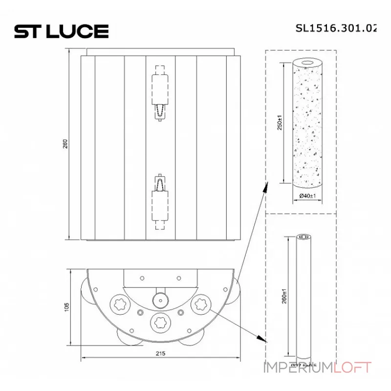 Накладной светильник ST-Luce Delight SL1516.301.02