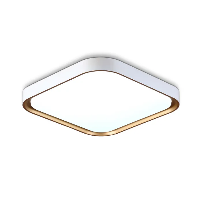 Потолочный светодиодный светильник FZ1253 WH/GD белый/золото 18W 5000K 250*250*60 (Без ПДУ) от NovaLamp