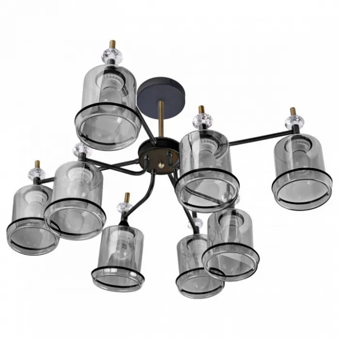Люстра на штанге Imex MD.4890 MD.4890-8-S COFFEE+FGD от ImperiumLoft