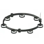 Корпус светильника Techno Ring подвесной для насадок Ø85мм C9238/7 SBK черный песок D635*70.5mm GX53/7 от NovaLamp