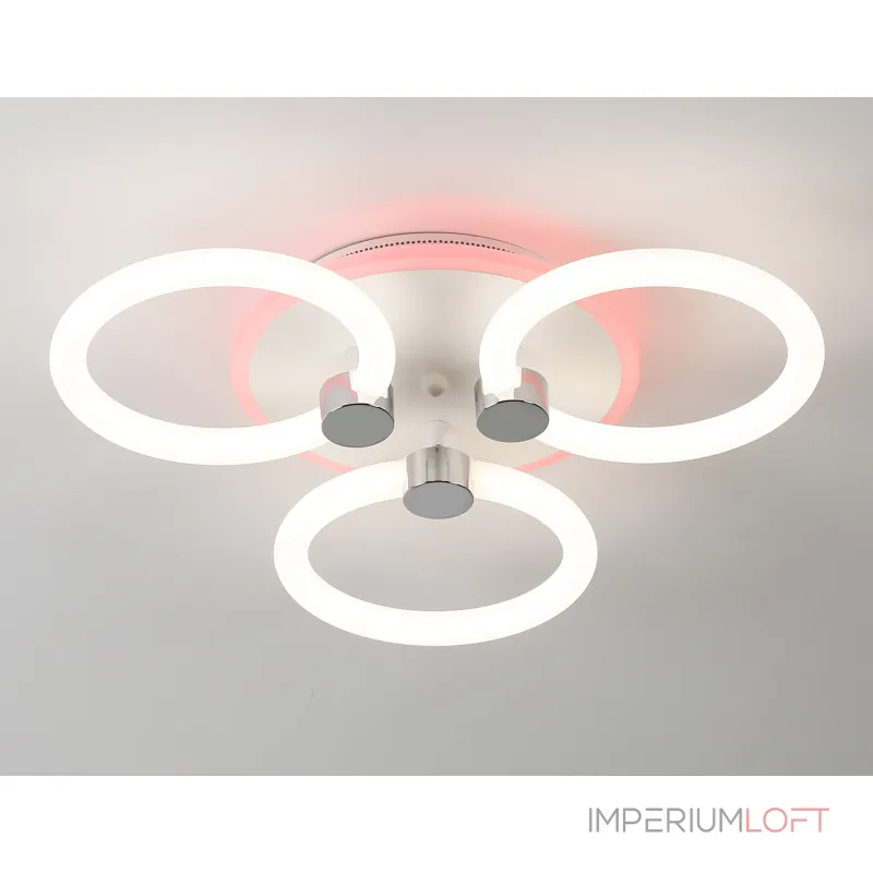 Светильник светодиодный потолочный FA3838/3 WH белый 42W 3000K-6400K+RGB D458*80 (ПДУ РАДИО 2.4G) от NovaLamp