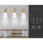 Подвесной светильник TR3669/3 BS/CL латунь/прозрачный E14/3 max 40W 590*120*850 от NovaLamp