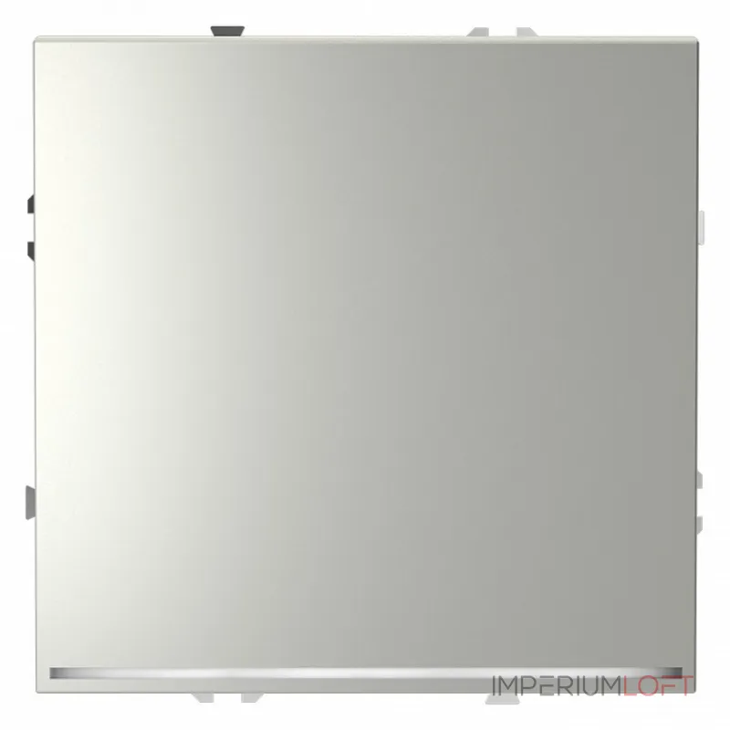 Выключатель проходной одноклавишный с подсветкой без рамки Voltum S70 VLS010405 от ImperiumLoft