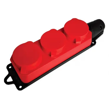 Розетка переносная разборная с заземлением и крышкой Stekker Одри 49401 Розетка переносная разборная с заземлением и крышкой Stekker Одри 49401