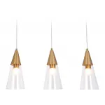 Подвесной светильник TR3669/3 BS/CL латунь/прозрачный E14/3 max 40W 590*120*850 от NovaLamp