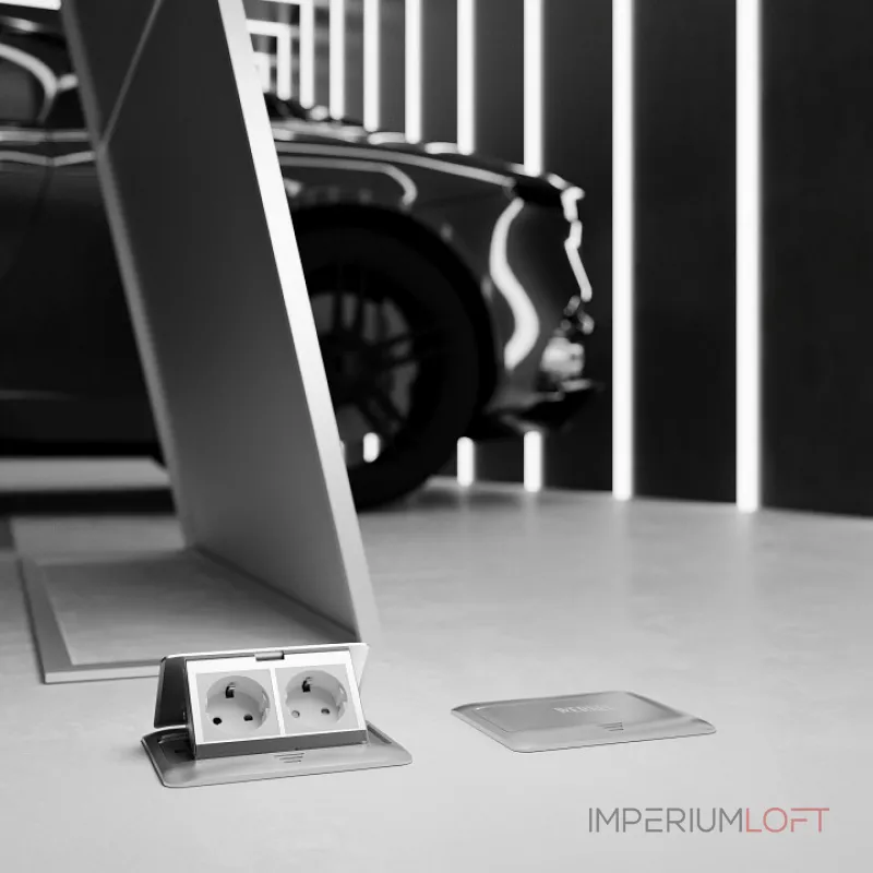 Розетка с заземлением и со шторкой модульная Werkel белый a069368 от ImperiumLoft