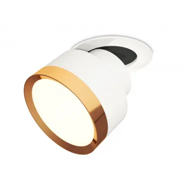 Комплект встраиваемого поворотного светильника XM8101503 SWH/PYG белый песок/золото желтое полированное GX53 (A2241, A2105, C8101, N8124) от NovaLamp