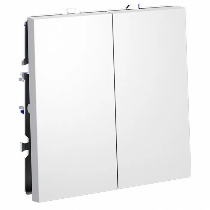 Выключатель проходной двухклавишный без рамки Voltum S70 VLS020302 от ImperiumLoft
