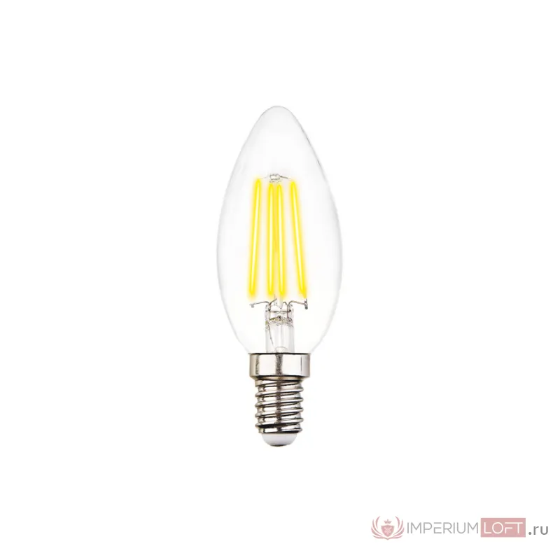 Светодиодная лампа Filament LED C37-F 6W E14 4200K (60W) 220-240V от NovaLamp