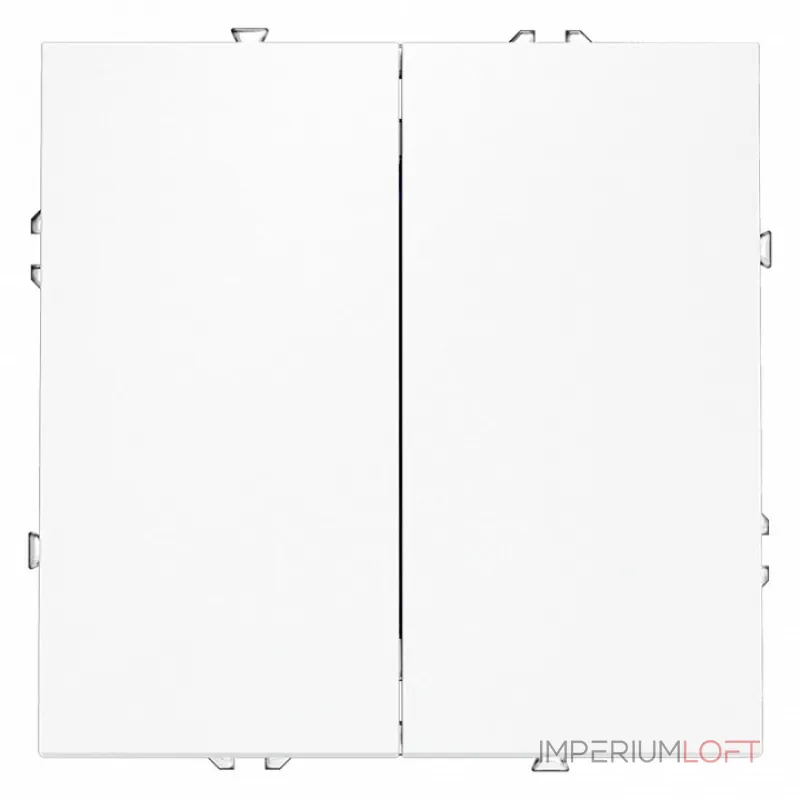 Выключатель двухклавишный без рамки Voltum S70 VLS020102 от ImperiumLoft