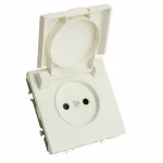 Розетка без заземления и со шторкой без рамки с крышкой Stekker RST16-5113-01 49878