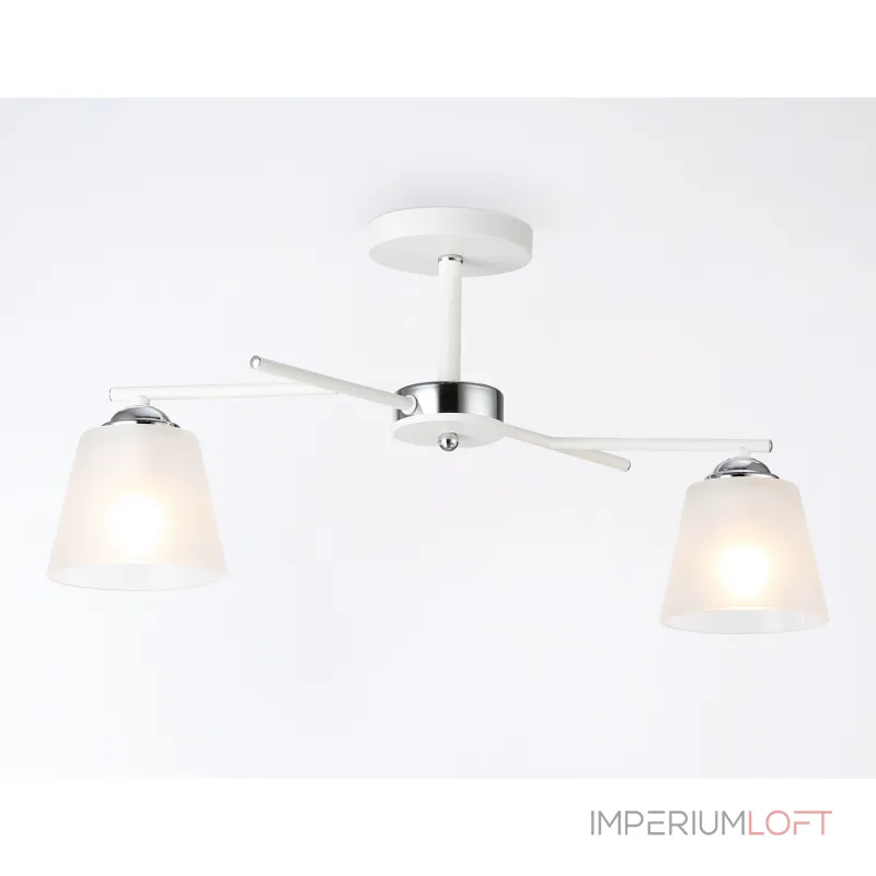 Светильник подвесной TR303201/2 WH/CH/FR белый/хром/белый матовый E27*2 max 60W 470*370*260 от NovaLamp Светильник подвесной TR303201/2 WH/CH/FR белый/хром/белый матовый E27*2 max 60W 470*370*260 от NovaLamp