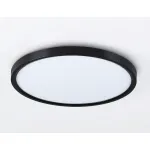 Потолочный светодиодный светильник FZ3055 BK черный IP44 33W+10W 6400+6400К D375*40 (Без ПДУ) от NovaLamp