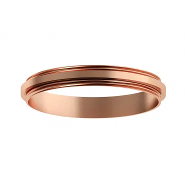 Коннектор декоративный для соединения корпуса светильника D60+D60mm A2063 PPG золото розовое полированное D60*H9mm Out1.5mm