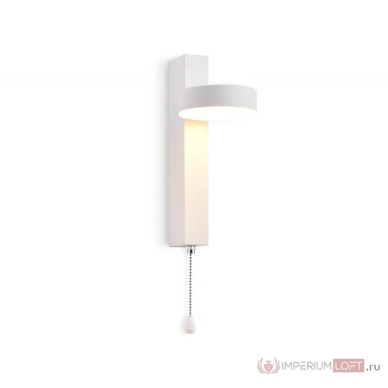 Настенный светодиодный светильник с выключателем FW160 WH белый LED 3000K 6W 265*95*135 от NovaLamp