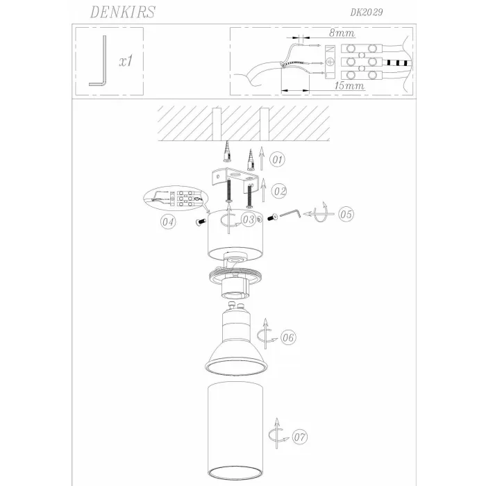 Спот Denkirs Tube DK2029-GG от ImperiumLoft
