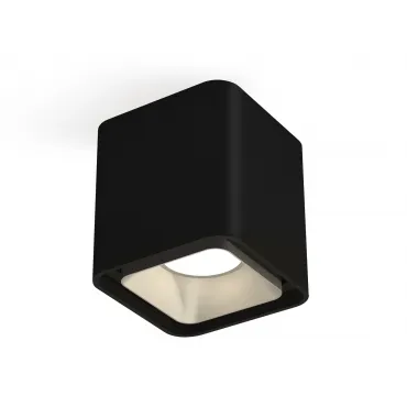 Комплект накладного светильника XS7841003 SBK/SSL черный песок/серебро песок MR16 GU5.3 (C7841, N7703)