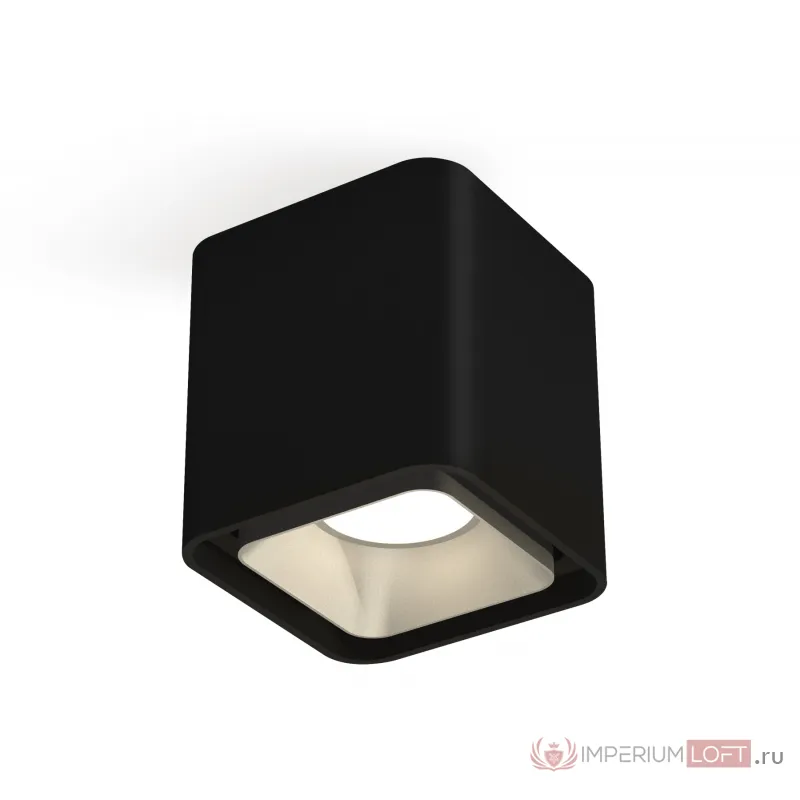 Комплект накладного светильника XS7841003 SBK/SSL черный песок/серебро песок MR16 GU5.3 (C7841, N7703) от NovaLamp