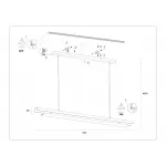 Светильник светодиодный подвесной TN71336 WH белый LED 10W 4200K 945*60*1060 от NovaLamp