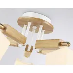 Подвесная люстра TR9518/5 WH/GD/FR белый/золото/белый матовый E27*5 max 40W D670*260 от NovaLamp