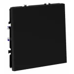 Выключатель встраиваемый S70 одноклавишный 10А (черный матовый) Voltum VLS010108