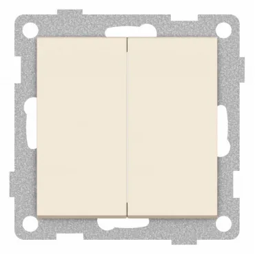 Выключатель двухклавишный без рамки Gusi Electric UGRA С11В2-003 Выключатель двухклавишный без рамки Gusi Electric UGRA С11В2-003