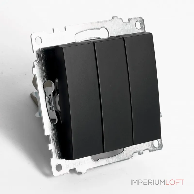 Выключатель трехклавишный без рамки Stekker Катрин 49172 от ImperiumLoft Выключатель трехклавишный без рамки Stekker Катрин 49172 от ImperiumLoft