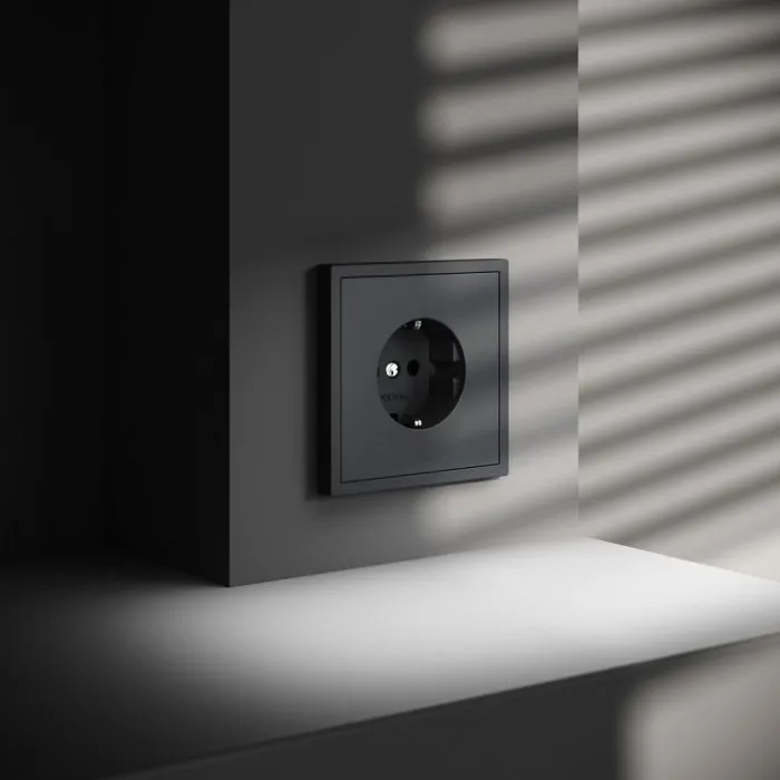 Розетка с заземлением без рамки Voltum S70 VLS040107 от ImperiumLoft