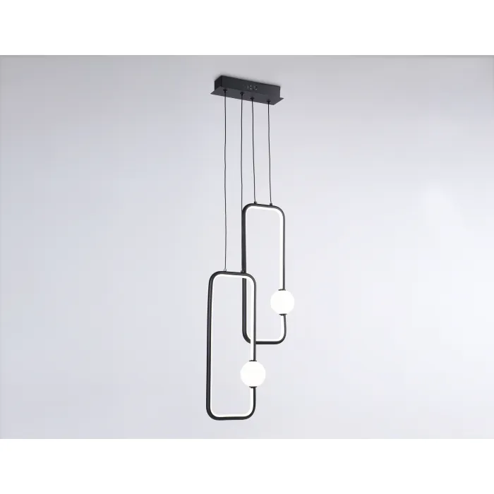 Подвесной светодиодный светильник FL66366/2 BK черный 38W 4200K 300*80*1200 от NovaLamp