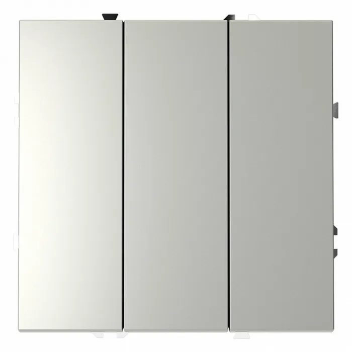Выключатель трехклавишный без рамки Voltum S70 VLS030105 от ImperiumLoft
